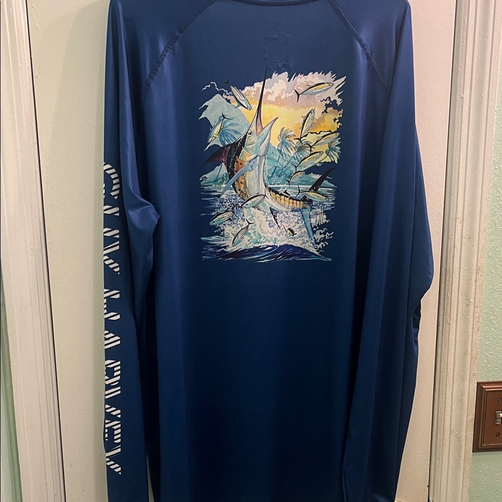 Guy Harvey Navy Blue Long Sleeve Shirt